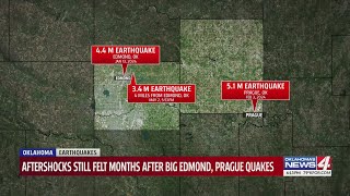 Aftershocks still felt months after big edmond, prague quakes