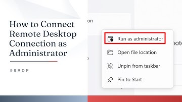 How to Connect Remote Desktop Connection as Administrator