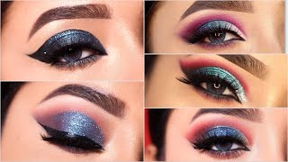 5 Best Blue Eyeshadow Look || Simple and Easy Party Eyeshadow Looks || Shilpa