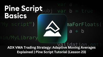 ADX VMA Trading Strategy: Adaptive Moving Averages Explained | Pine Script Tutorial (Lesson 23)