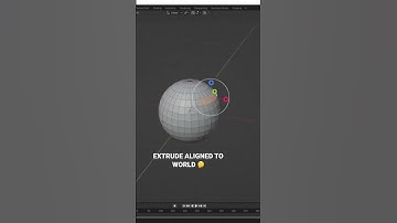 How to Model in Blender - Extrude Aligned to the World 🤔 #shorts