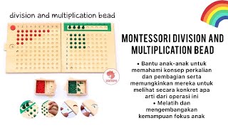 Montessori Division and Multiplication Bead I Belajar Matematika Seru I  Mainan edukasi anak