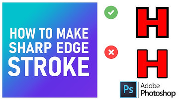HOW TO MAKE A SHARP EDGE STROKE IN PHOTOSHOP | PHTOSHOP TUTORIAL