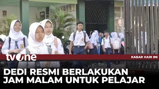 Jam Malam untuk Pelajar di Jawa Barat Berlaku Mulai Bulan Juni 2025 | Kabar Hari Ini tvOne