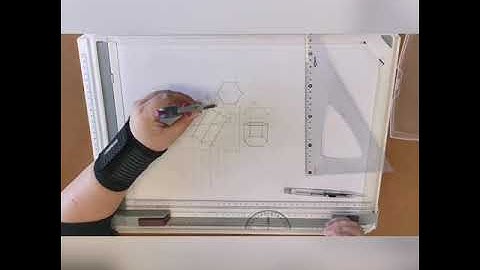 How to draw a solid geometry - sectioned hexagonal prism gr 10 EGD