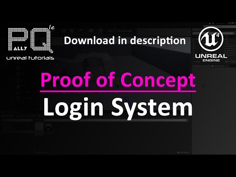 Unreal Engine 4 Proof of Concept - Login System