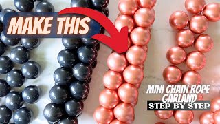 How To Make Small Balloon Clusters  Mini Chain Rope Garland using  5 inch Balloons