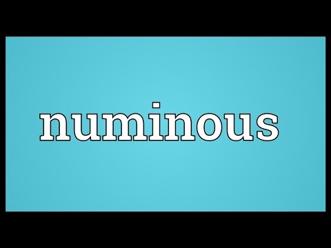Βίντεο: Τι σημαίνει numinous εμπειρία;