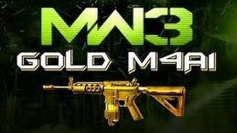 MW3: Golden M4A1 Assault M.O.A.B. on Arkaden