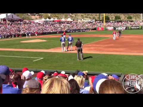 Cubs score 2 runs in Top 3rd vs. Angels