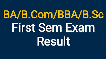 First Sem Result| Calicut University