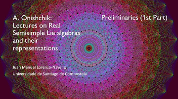Lectures on Real Semisimple Lie Algebras and Their Representations. Preliminaries (1st Part)