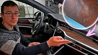 РЕМОНТ МАТОВОГО ДЕРЕВА AUDI A7. Как это сделать самому? Промятости в шпоне. Экспериментальный выпуск