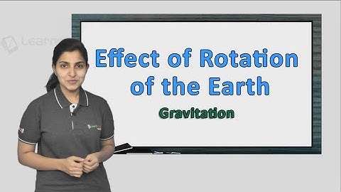 Effect of Rotation of the Earth explained in a simple manner with an actual solved 2017 JEE Question
