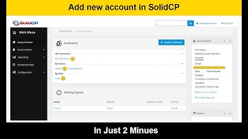 Add new account in SolidCP | How to Add a Website in Solid CP