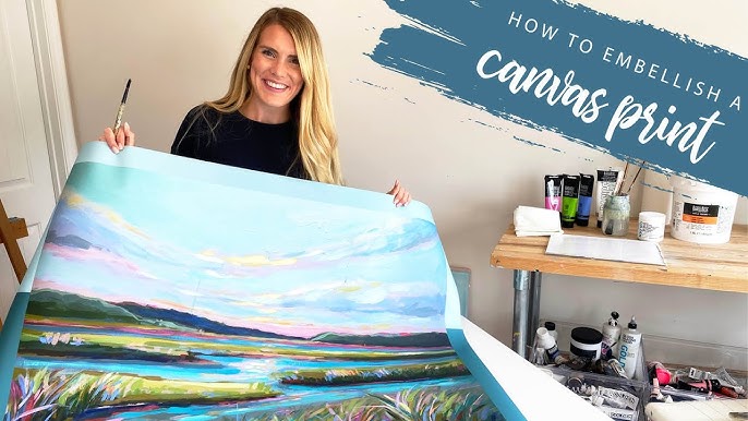 How To Paint a Pre-Printed Instagram Canvas 