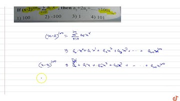 `(x-2)^(100)=sum_(r=0)^100 a_r x^r`, then  `a_1+2a_2+......+100a_100=`