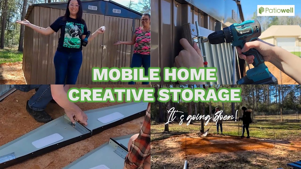 Mobile Home Creative Storage Patiowell 10 X 10 Metal Shed YouTube mobile-home-creative-storage-patiowell-10-x-10-metal-shed-youtube