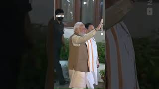 जब नवनिवार्चित राष्ट्रपति द्रौपदी मुर्मू से मिलने पहुंचे प्रधानमंत्री नरेंद्र मोदी #PMModi #Shorts