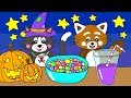 Pukkins har Halloweenkalas - Rolig tecknad film/sagor för barn