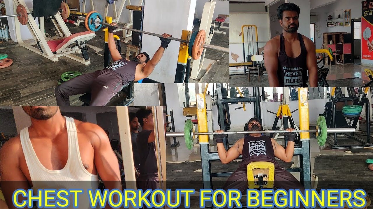 CHEST WORKOUT FOR BEGINNERS || #fitness #chest #chestworkout - YouTube