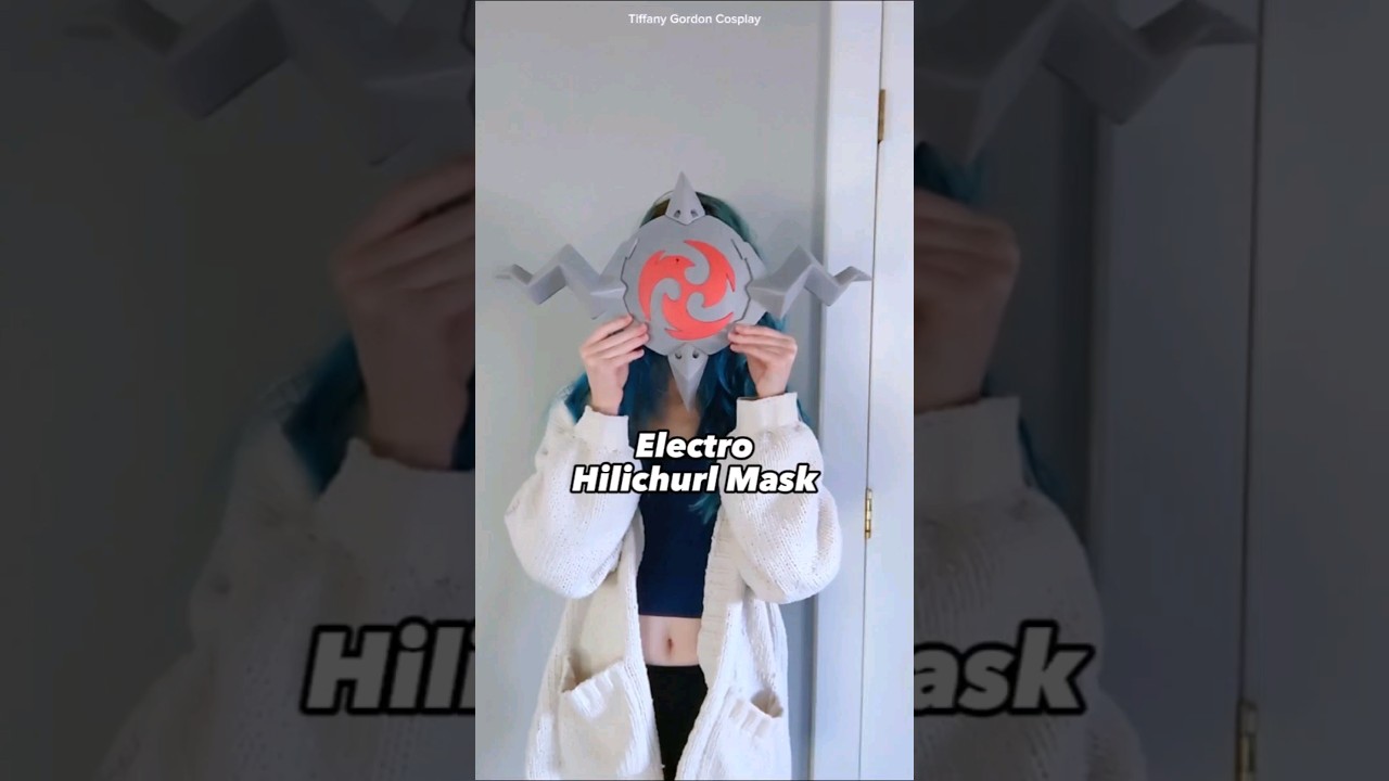 Making the Electro Hilichurl Mask from Genshin Impact out of HD Foam #cosplay #gaming #genshinimpact