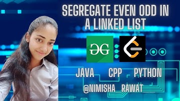 SEGREGATE EVEN ODD IN A LINKED LIST | JAVA | CPP | PYTHON | GFG | LEETCODE