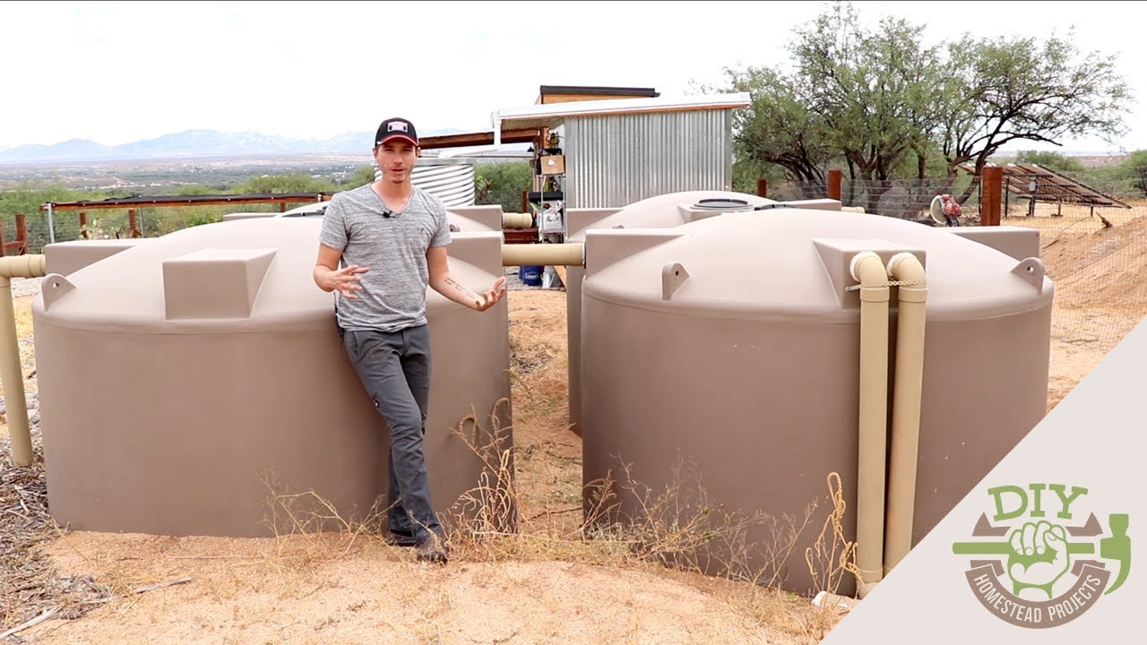 Off Grid Rainwater Harvesting Home Tour Youtube Off Grid Rainwater Harvesting Home Tour Youtube