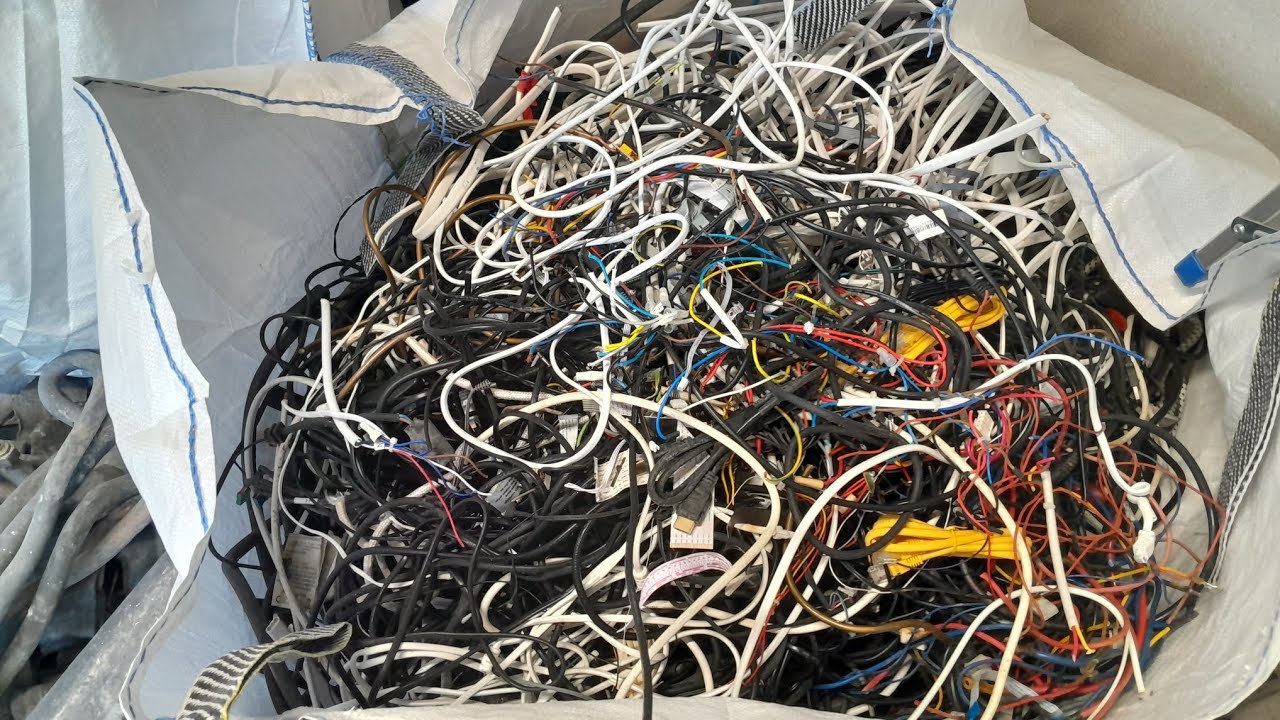 Scrapping out electrical so much wire in them scrap them all out