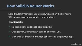 01  Introducing the SolidJS router