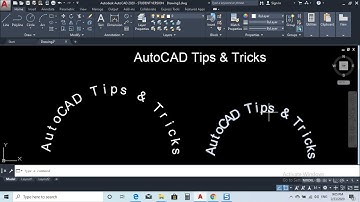 How to create Arc text in AutoCAD