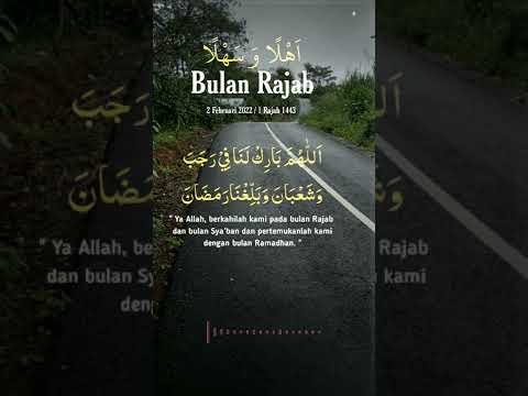 doa menyambut bulan Rajab# Short