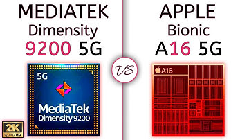 Dimensity 9200 vs APPLE A16 Bionic – what