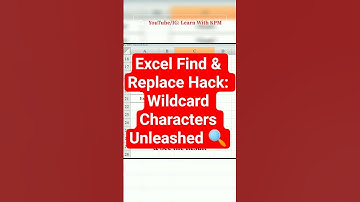 Excel Find & Replace Hack: Wildcard Characters Unleashed 🔍 #shorts #excel #viral