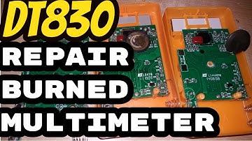 how to repair multimeter || [dt830d]