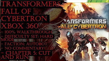Transformers Fall of Cybertron Xbox 360 (Hard) 100% Walkthrough Part 5 (No Commentary)