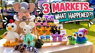3 Crochet Markets... 3 VERY Different Results! | Crochet Vlog