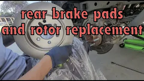 2017 Ford F150 rear brake pads and rotor replacement with electronic parking brake