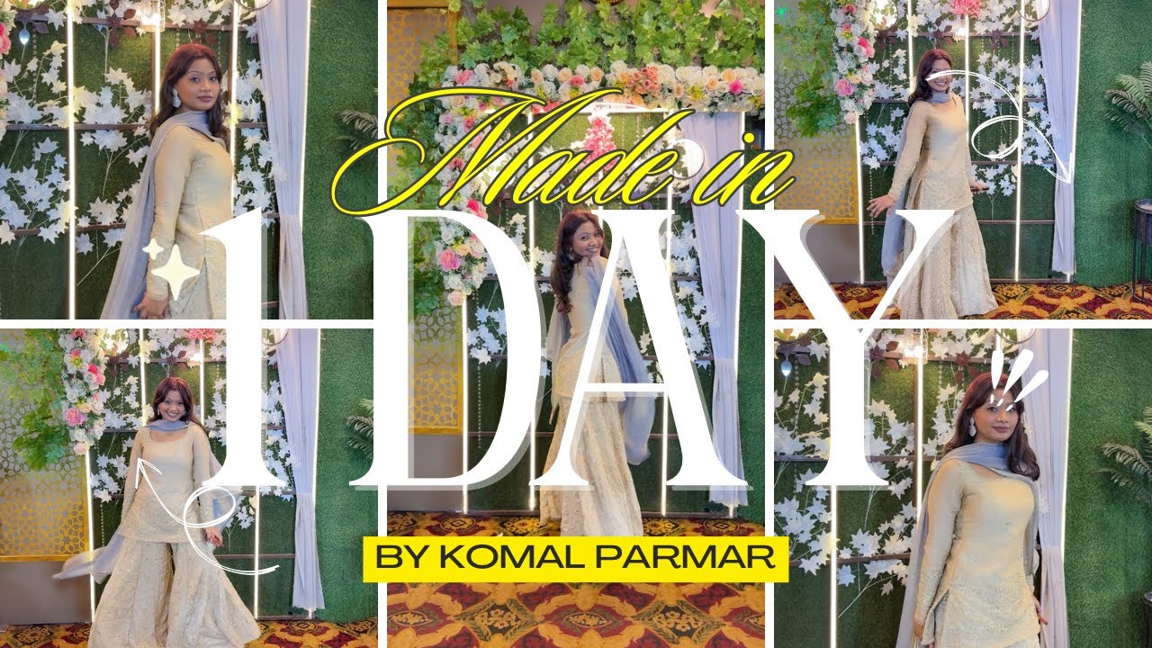 I made this suit in just 1 day | engagement outfit | palazzo suit from scratch 