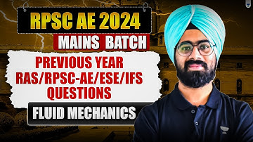 RPSC AE 2024 Mains  Batch | Fluid Mechanics | Paran Raj Bhatia