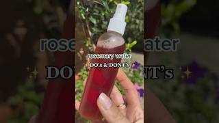 Do’s & dont’s - rosemary water edition ✨rosemarywaterforhairgrowth haircare haircareroutine