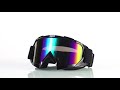 QYNIAL Dirt Bike Goggles 2 Pack ATV Motorcycle Goggles Wide Vision
