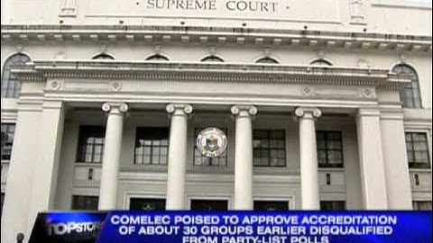Brillantes Comelec to approve 30 party-list groups