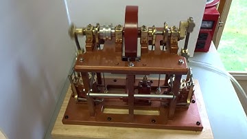 Scratch Built Twin Cylinder Overhead Crankshaft Model Steam Engine