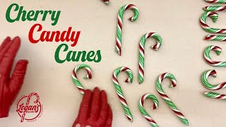 Handmade Christmas Cherry Candy Canes