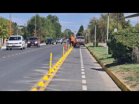 Continúan los trabajos en la bicisenda de Cutral Co