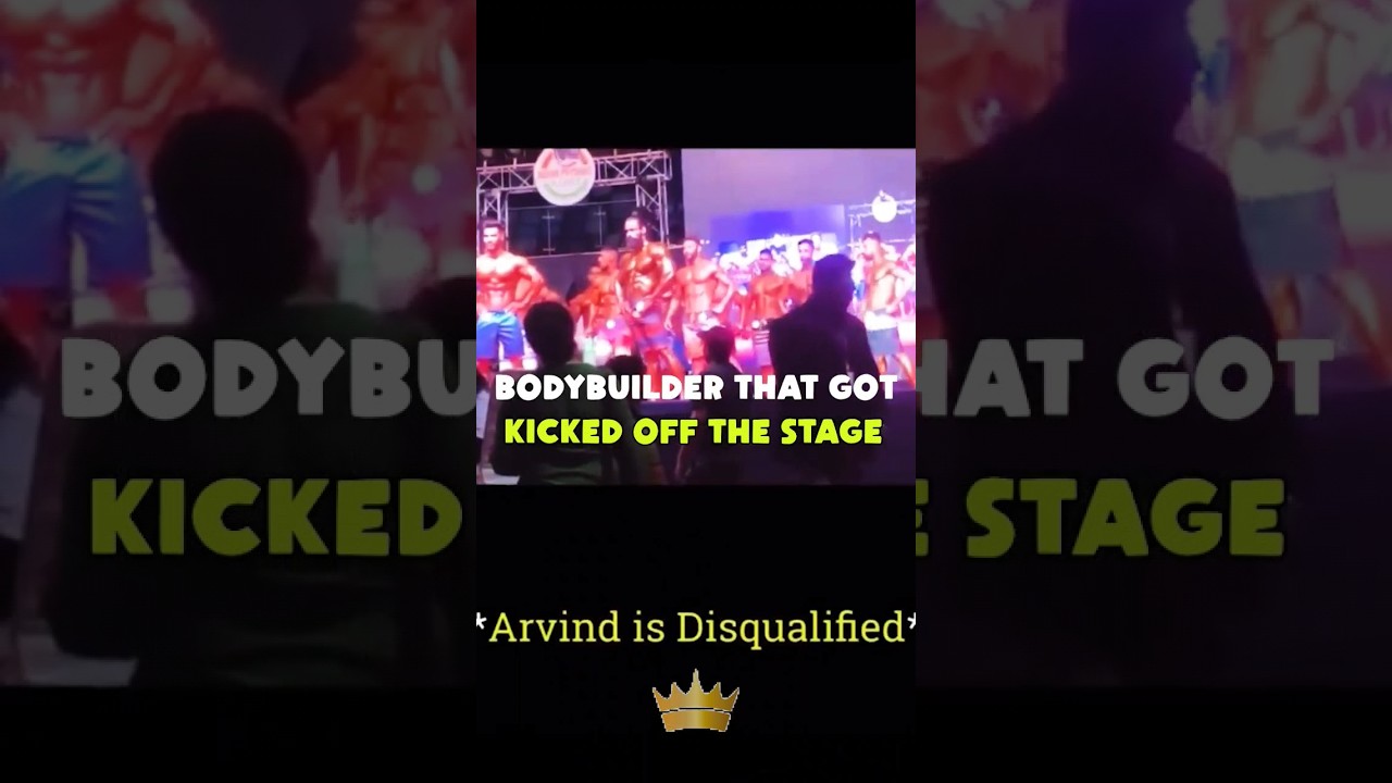 Bodybuilder that got kicked off the stage-Aravind Spartacus #gym