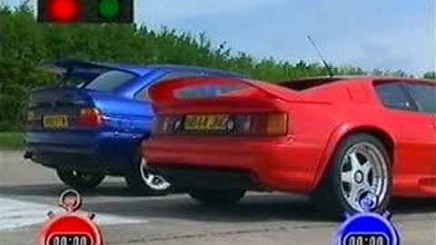 Escort RS Cosworth vs Lotus Esprit V8