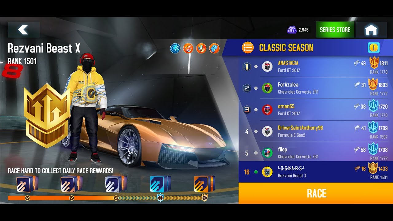 Multiplayer CLASSIC season race | Asphalt 8 - YouTube