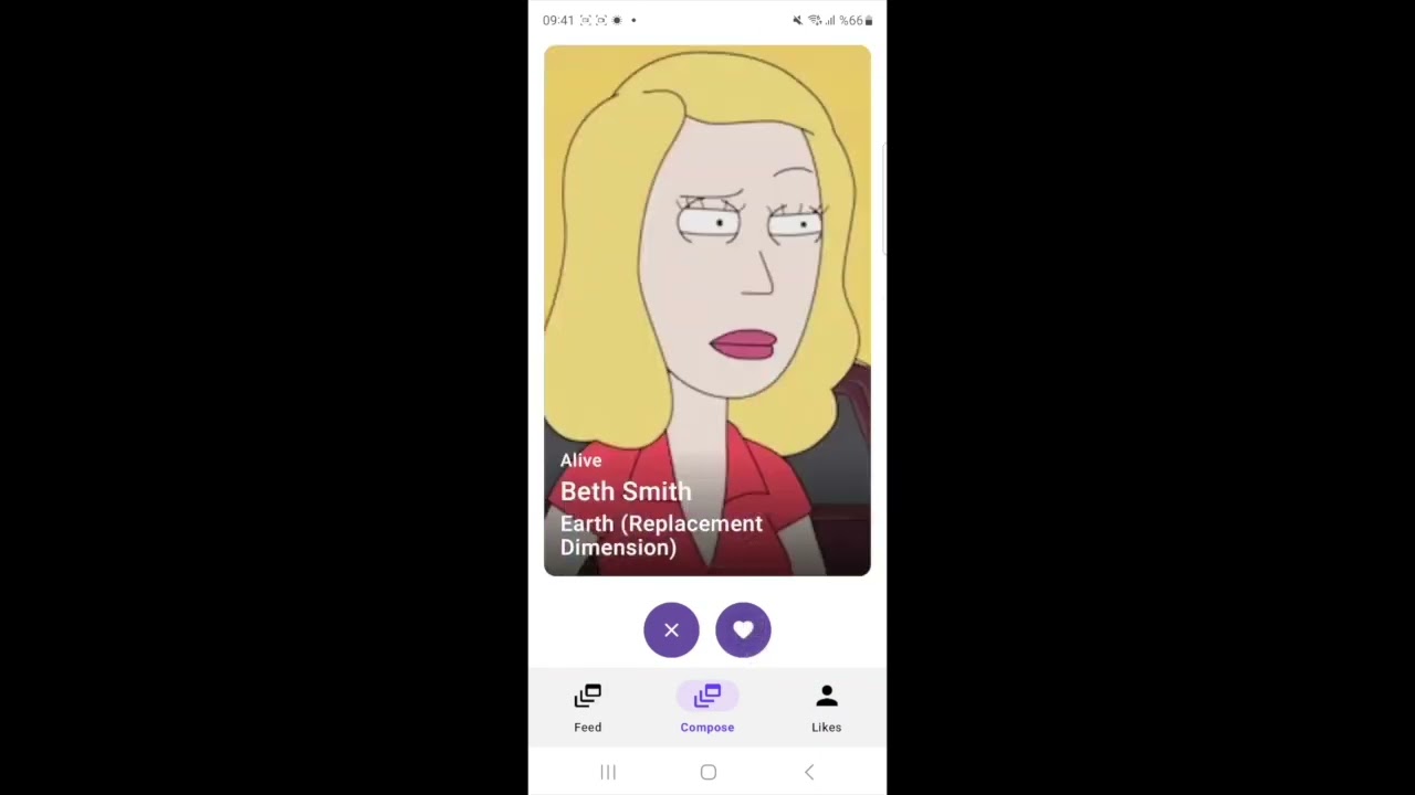 Android Tinder like swipe animation